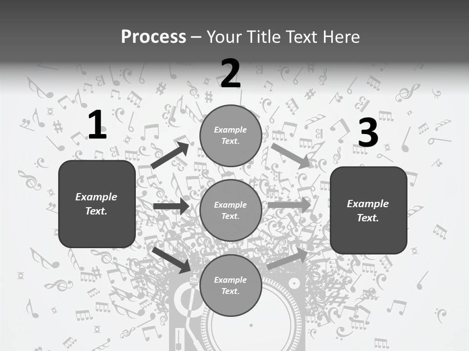 Music Plays From The Speaker PowerPoint Template
