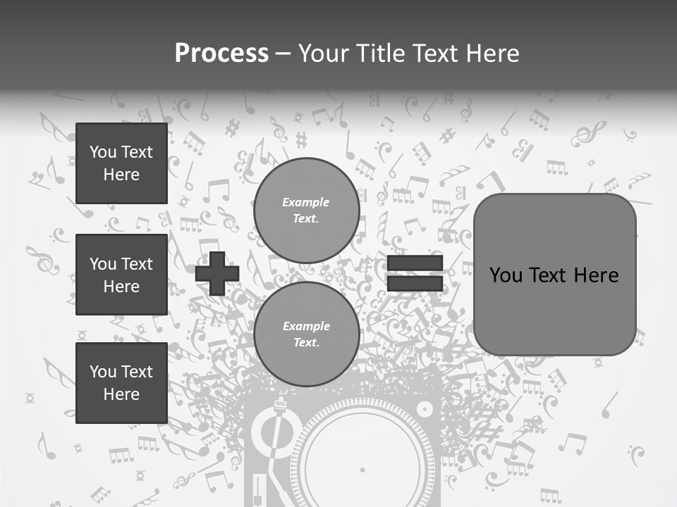Music Plays From The Speaker PowerPoint Template
