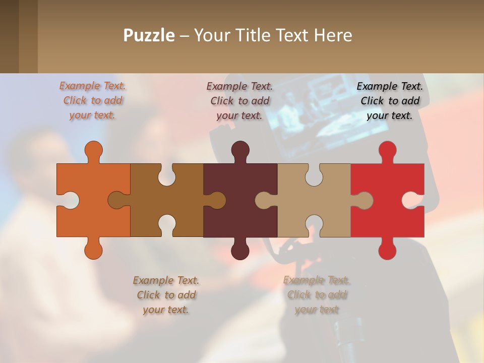 Shooting A Tv Show PowerPoint Template
