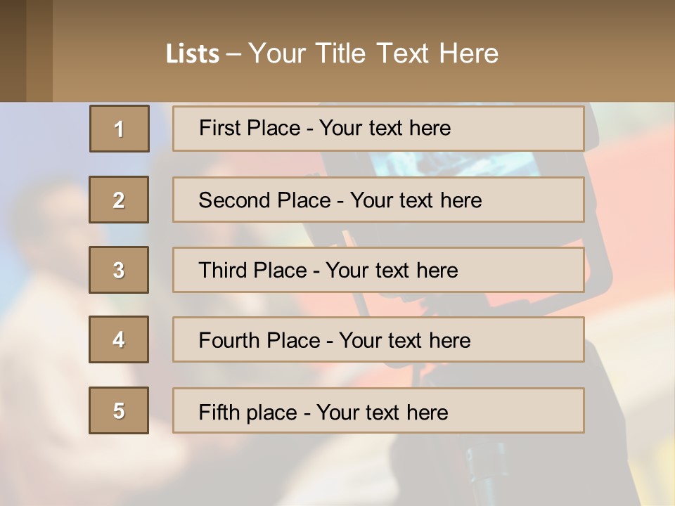 Shooting A Tv Show PowerPoint Template