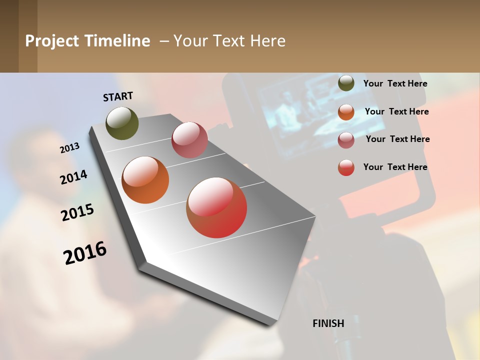 Shooting A Tv Show PowerPoint Template