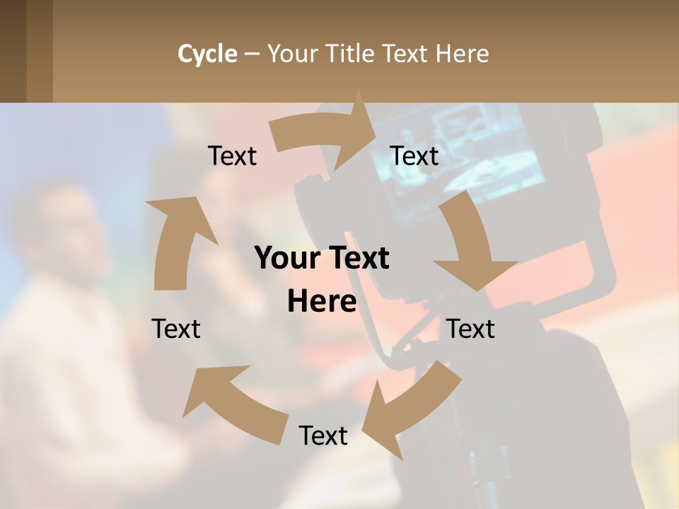 Shooting A Tv Show PowerPoint Template