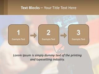 Shooting A Tv Show PowerPoint Template