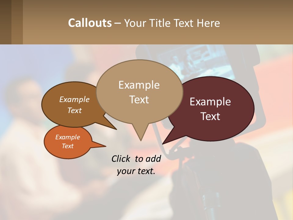 Shooting A Tv Show PowerPoint Template
