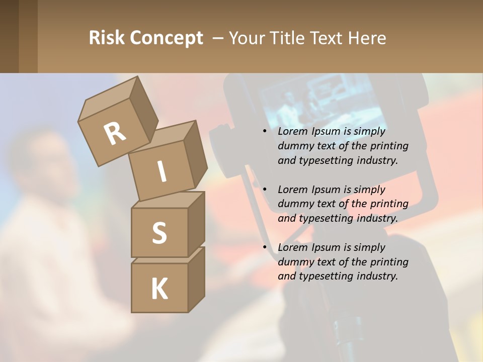 Shooting A Tv Show PowerPoint Template