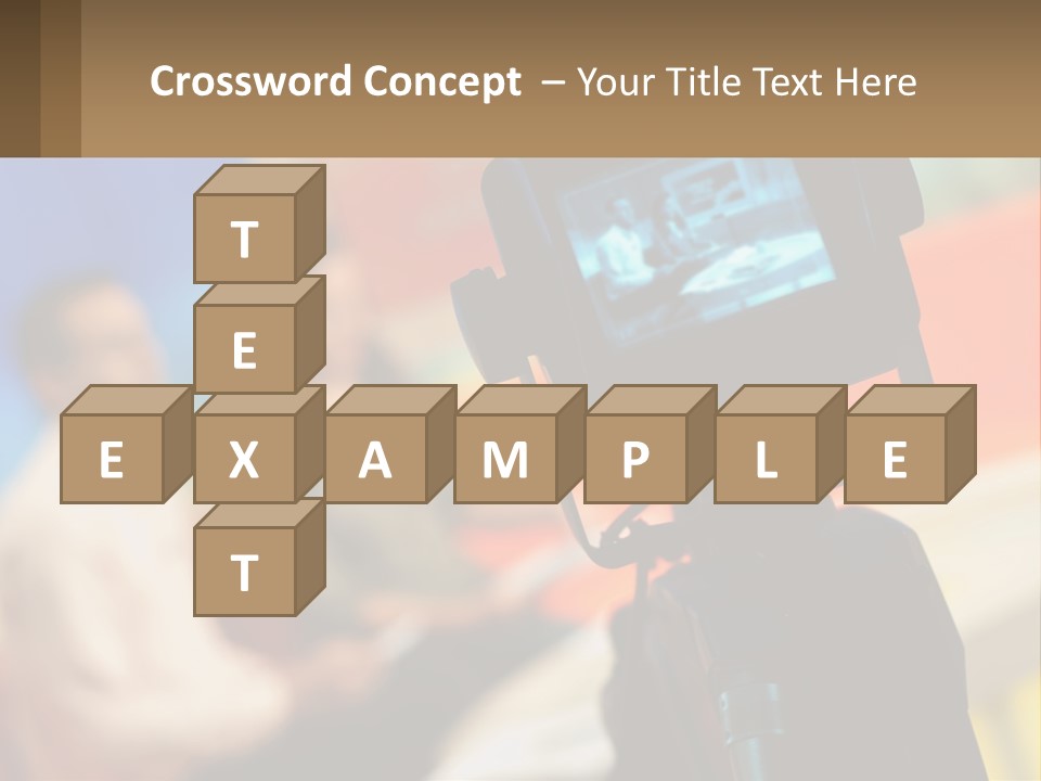 Shooting A Tv Show PowerPoint Template