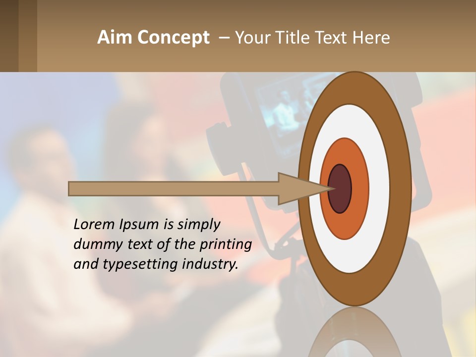 Shooting A Tv Show PowerPoint Template