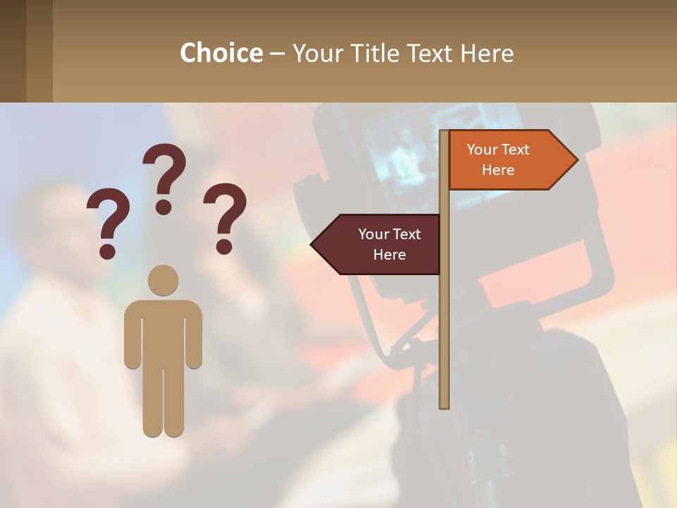 Shooting A Tv Show PowerPoint Template