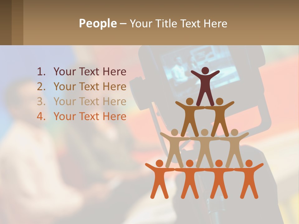 Shooting A Tv Show PowerPoint Template