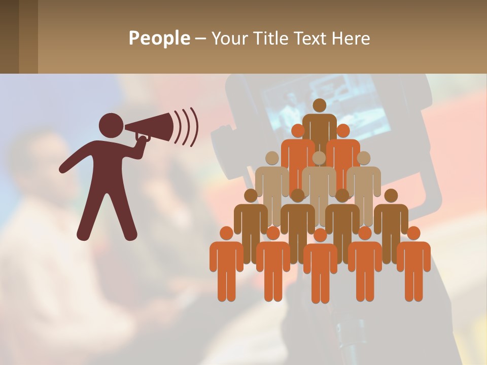 Shooting A Tv Show PowerPoint Template