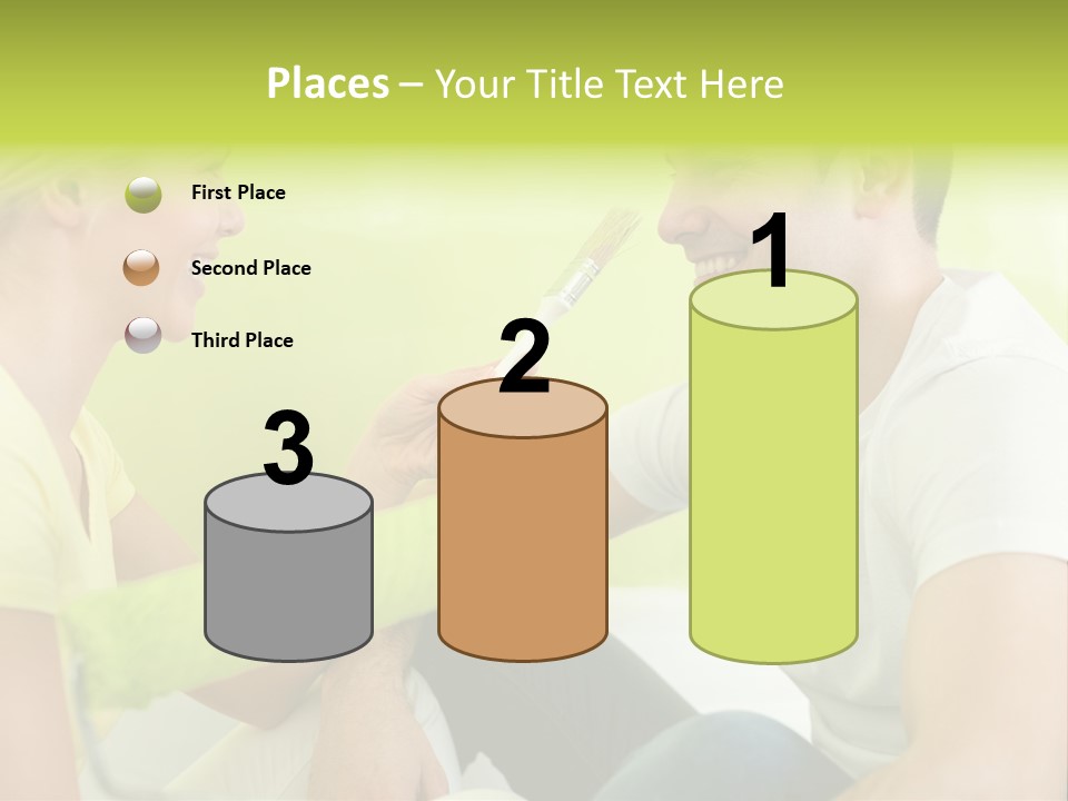 Girl And Man Making Repairs PowerPoint Template