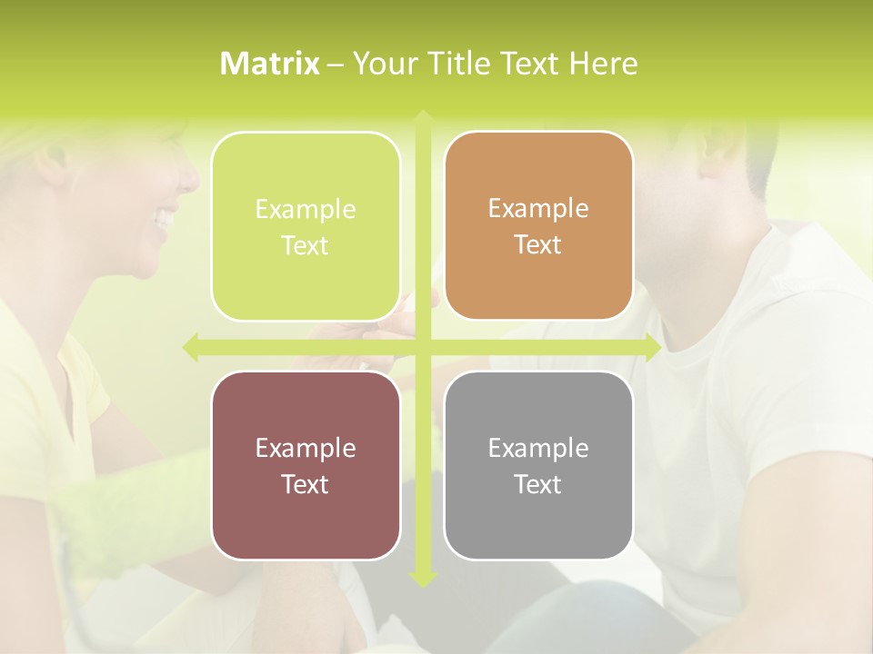 Girl And Man Making Repairs PowerPoint Template