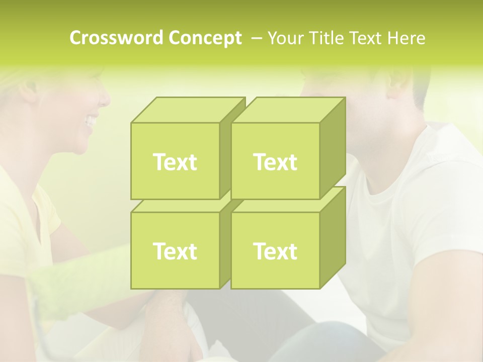 Girl And Man Making Repairs PowerPoint Template