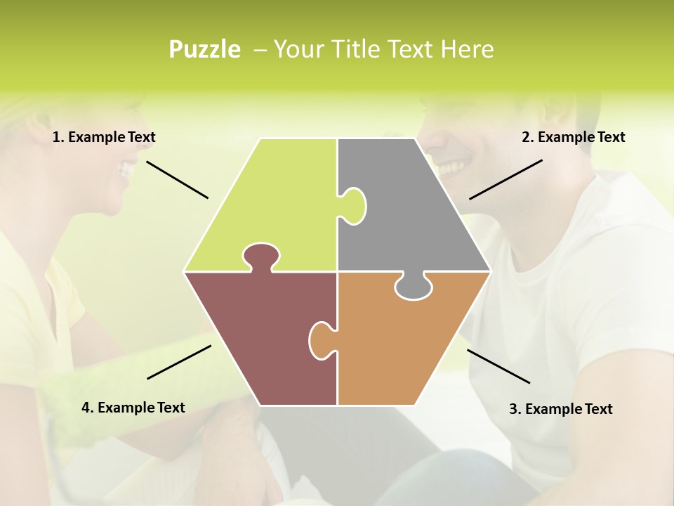 Girl And Man Making Repairs PowerPoint Template