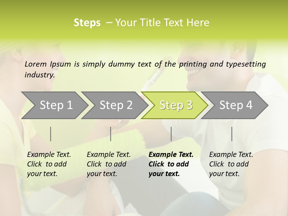 Girl And Man Making Repairs PowerPoint Template