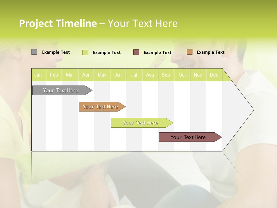 Girl And Man Making Repairs PowerPoint Template