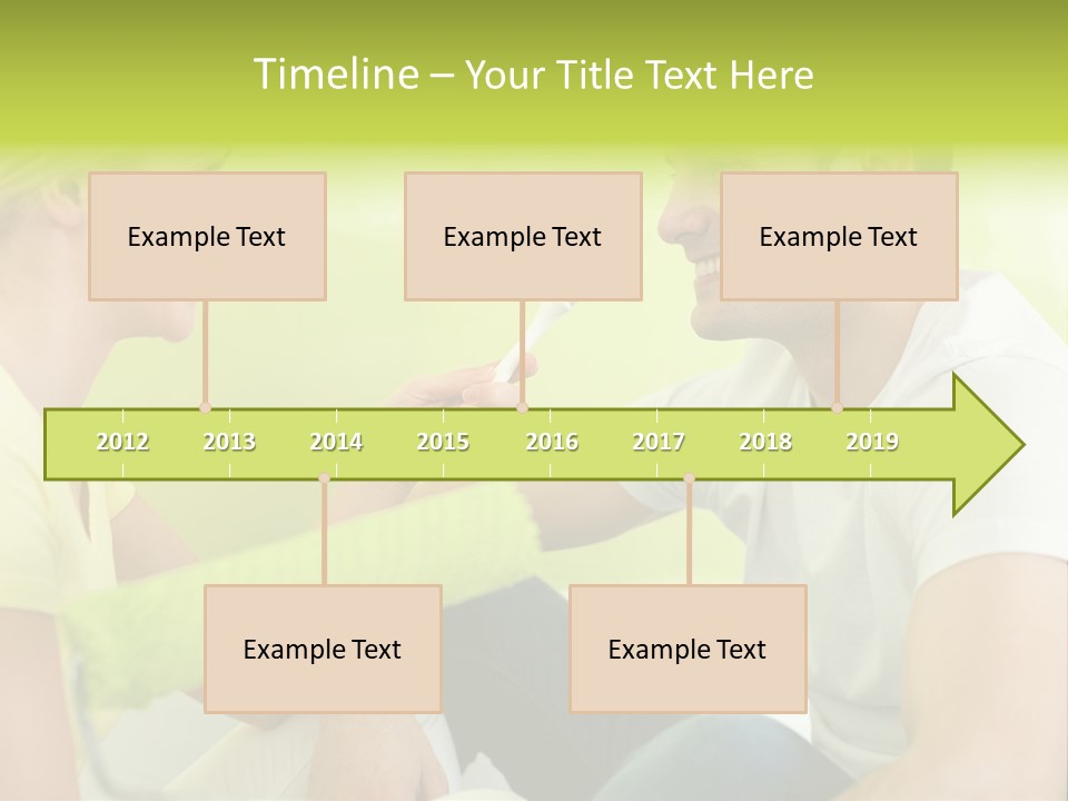 Girl And Man Making Repairs PowerPoint Template