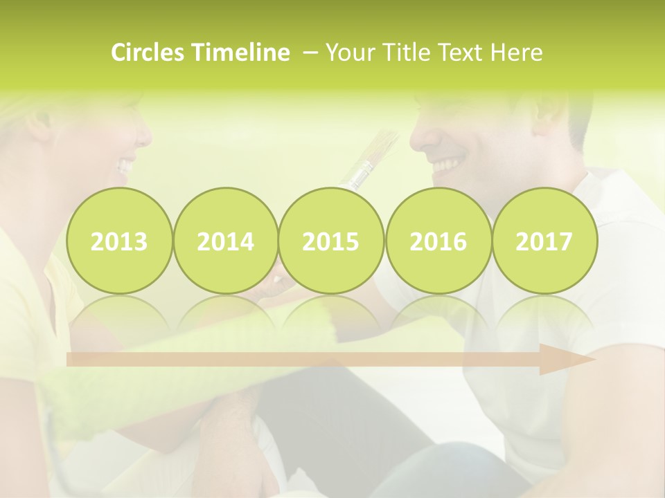 Girl And Man Making Repairs PowerPoint Template