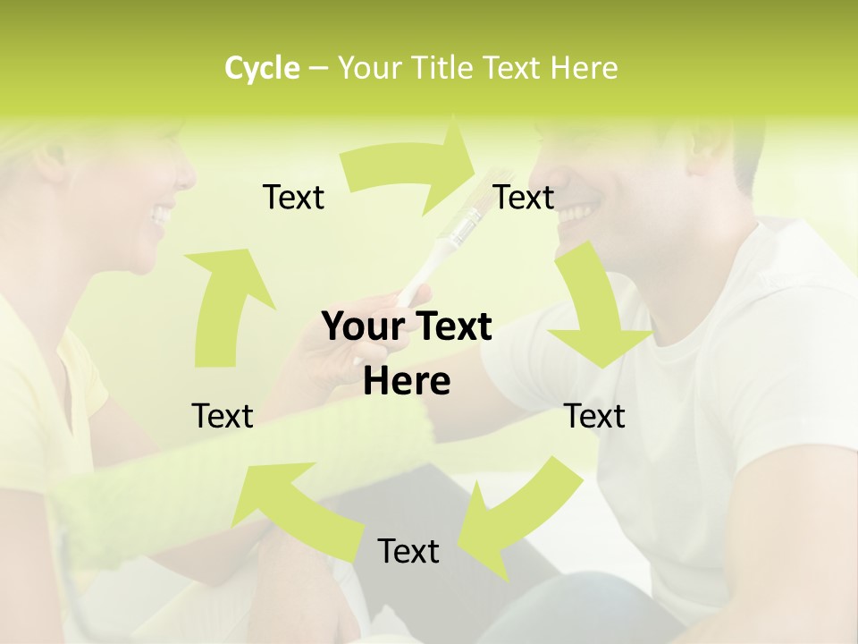 Girl And Man Making Repairs PowerPoint Template