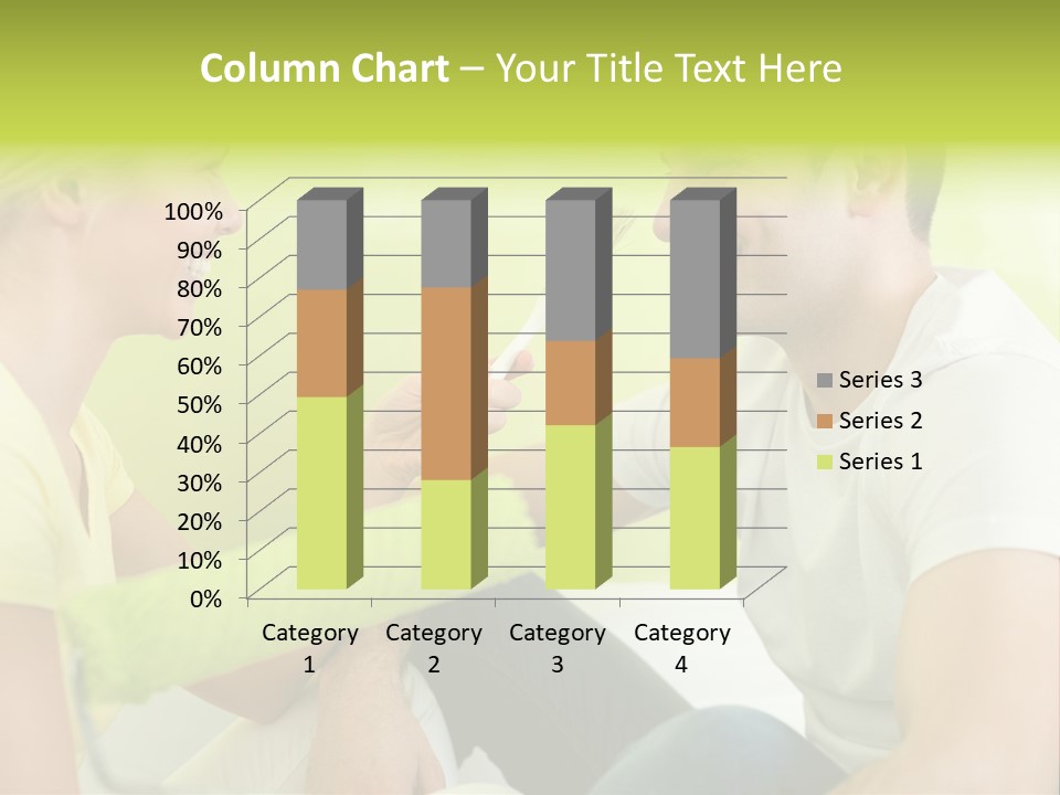 Girl And Man Making Repairs PowerPoint Template
