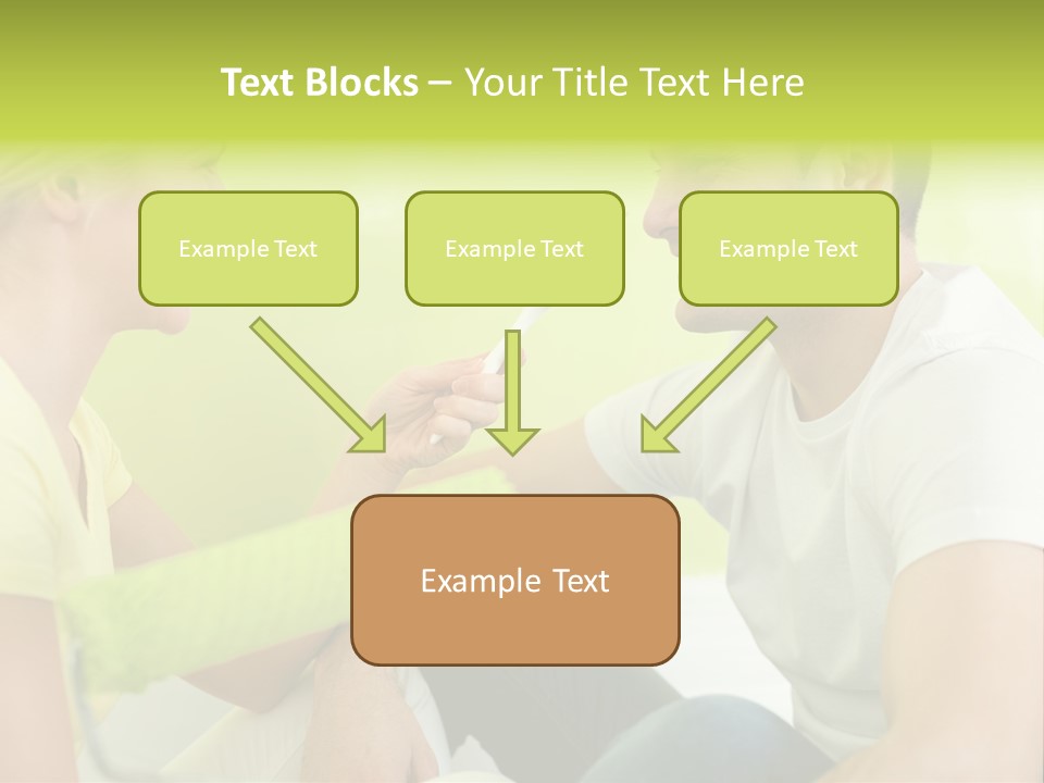 Girl And Man Making Repairs PowerPoint Template