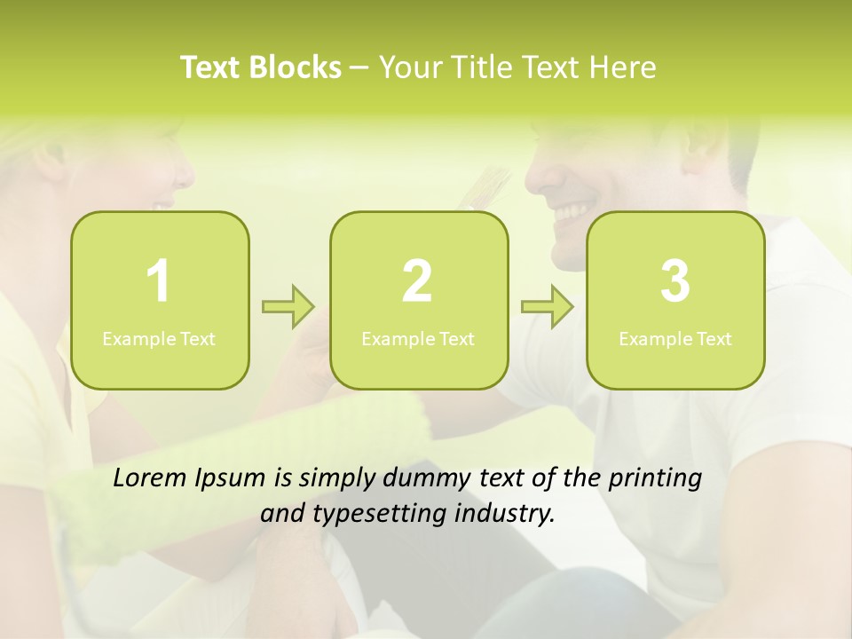Girl And Man Making Repairs PowerPoint Template