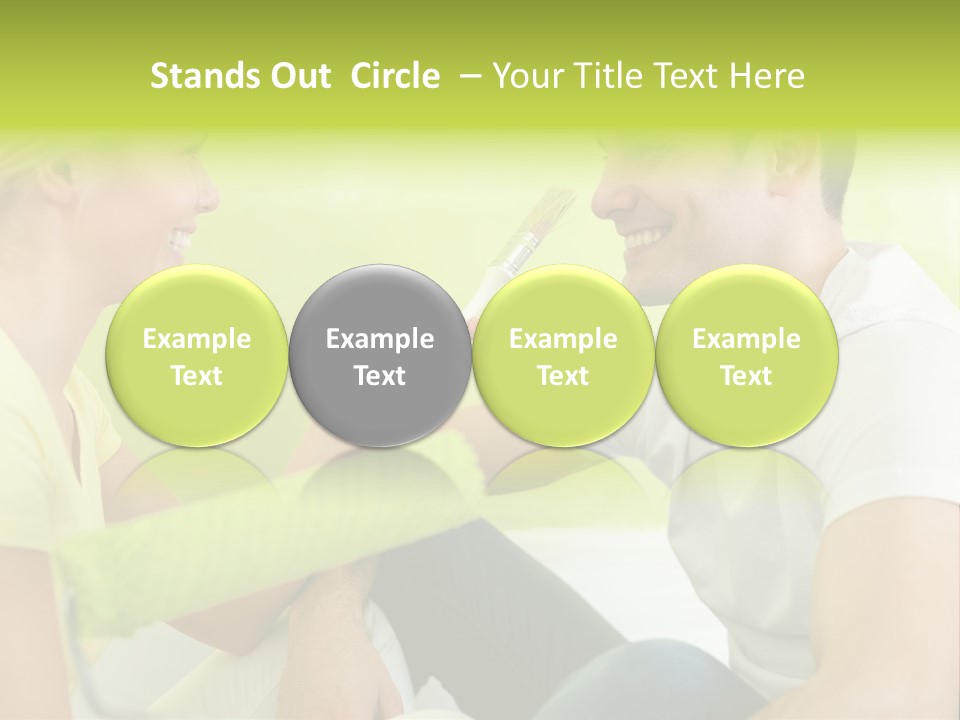 Girl And Man Making Repairs PowerPoint Template