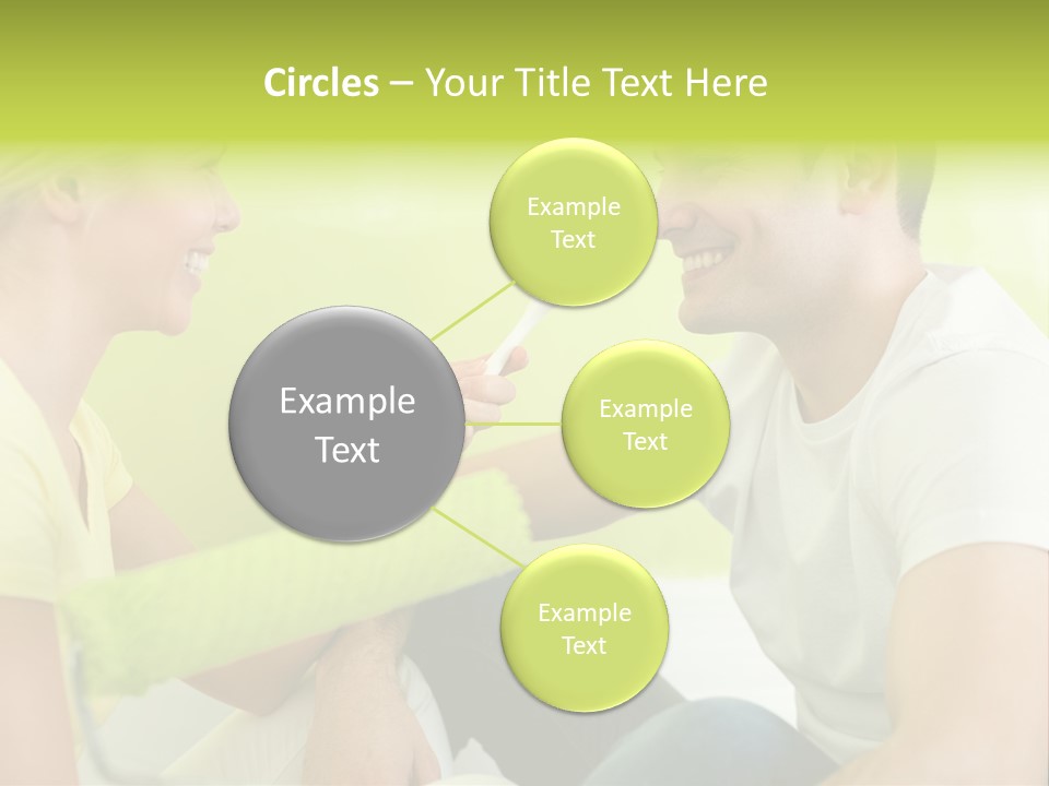 Girl And Man Making Repairs PowerPoint Template