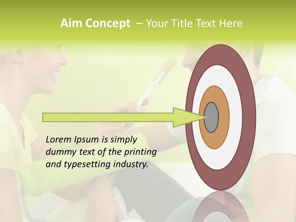 Girl And Man Making Repairs PowerPoint Template