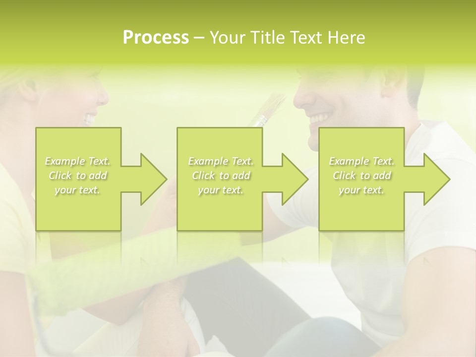 Girl And Man Making Repairs PowerPoint Template