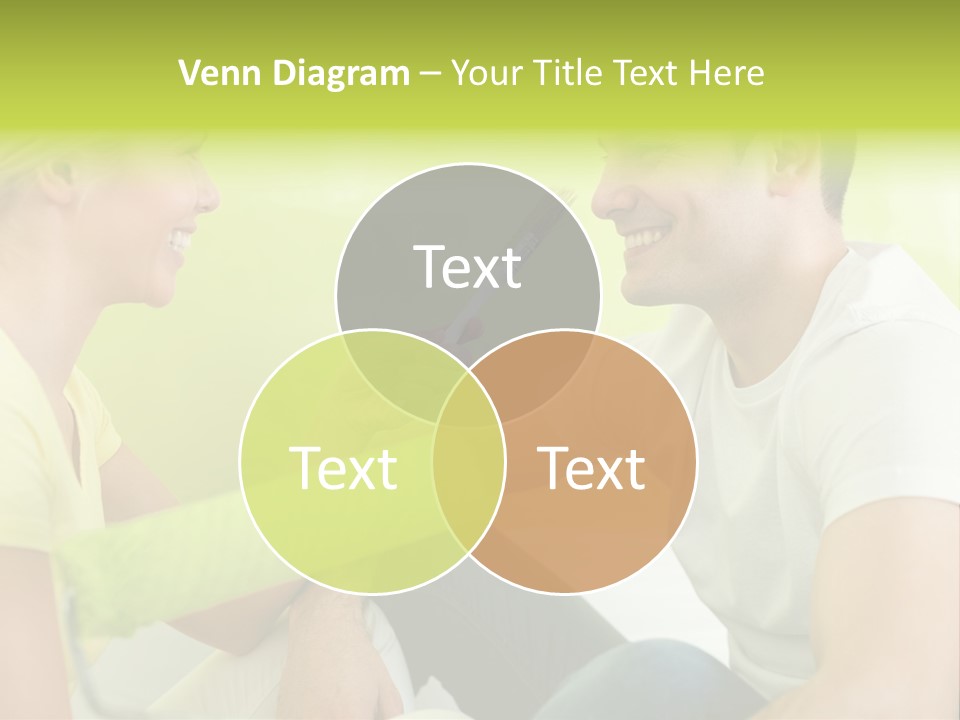 Girl And Man Making Repairs PowerPoint Template