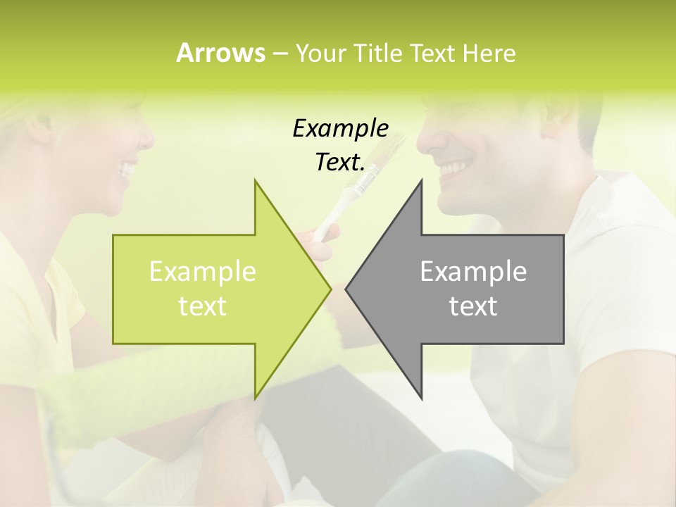 Girl And Man Making Repairs PowerPoint Template