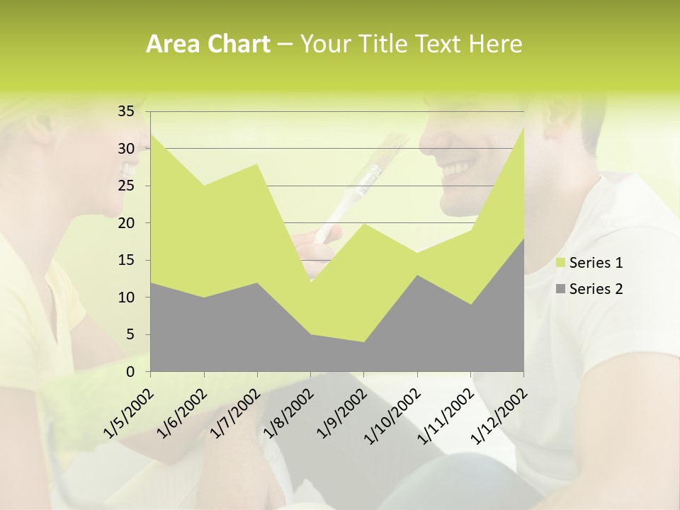 Girl And Man Making Repairs PowerPoint Template