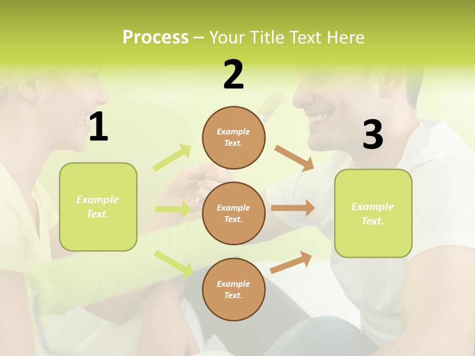 Girl And Man Making Repairs PowerPoint Template