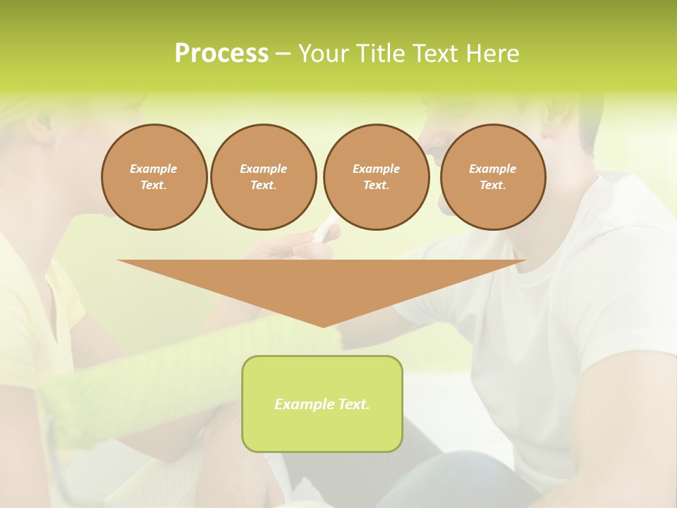 Girl And Man Making Repairs PowerPoint Template