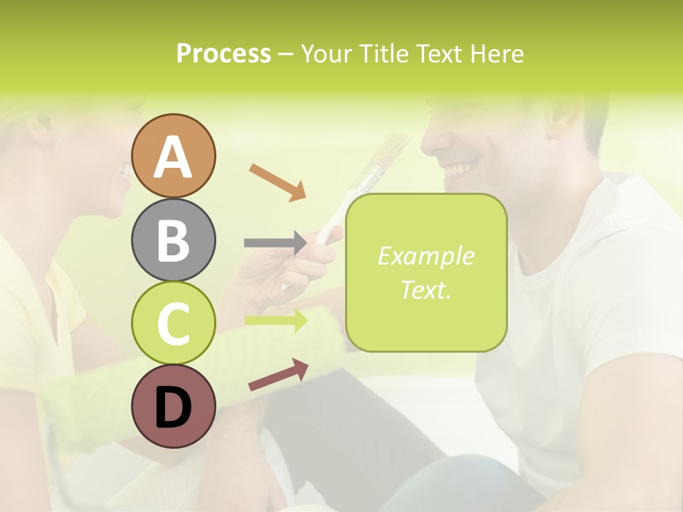 Girl And Man Making Repairs PowerPoint Template