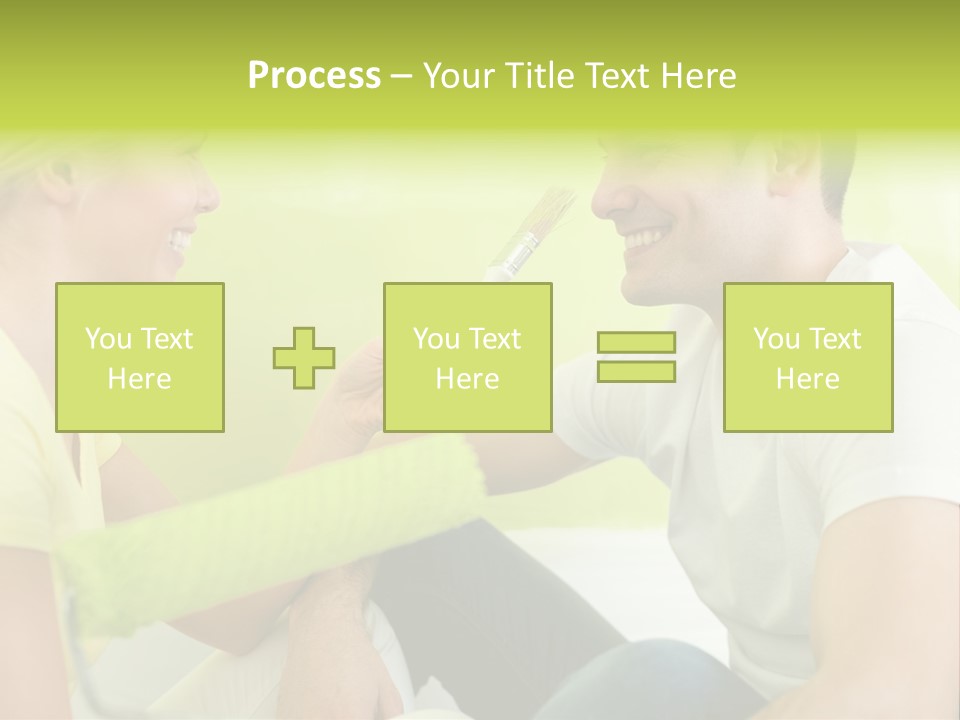 Girl And Man Making Repairs PowerPoint Template