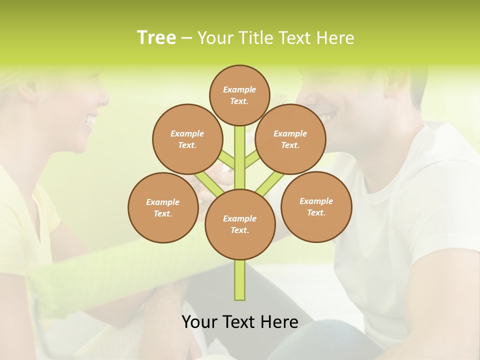 Girl And Man Making Repairs PowerPoint Template