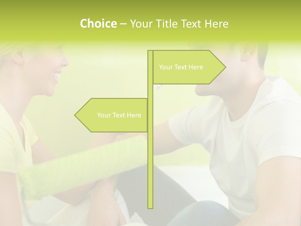 Girl And Man Making Repairs PowerPoint Template