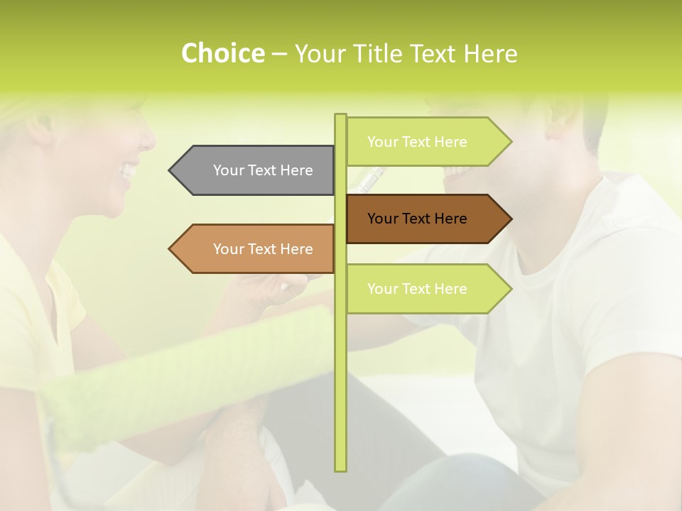 Girl And Man Making Repairs PowerPoint Template