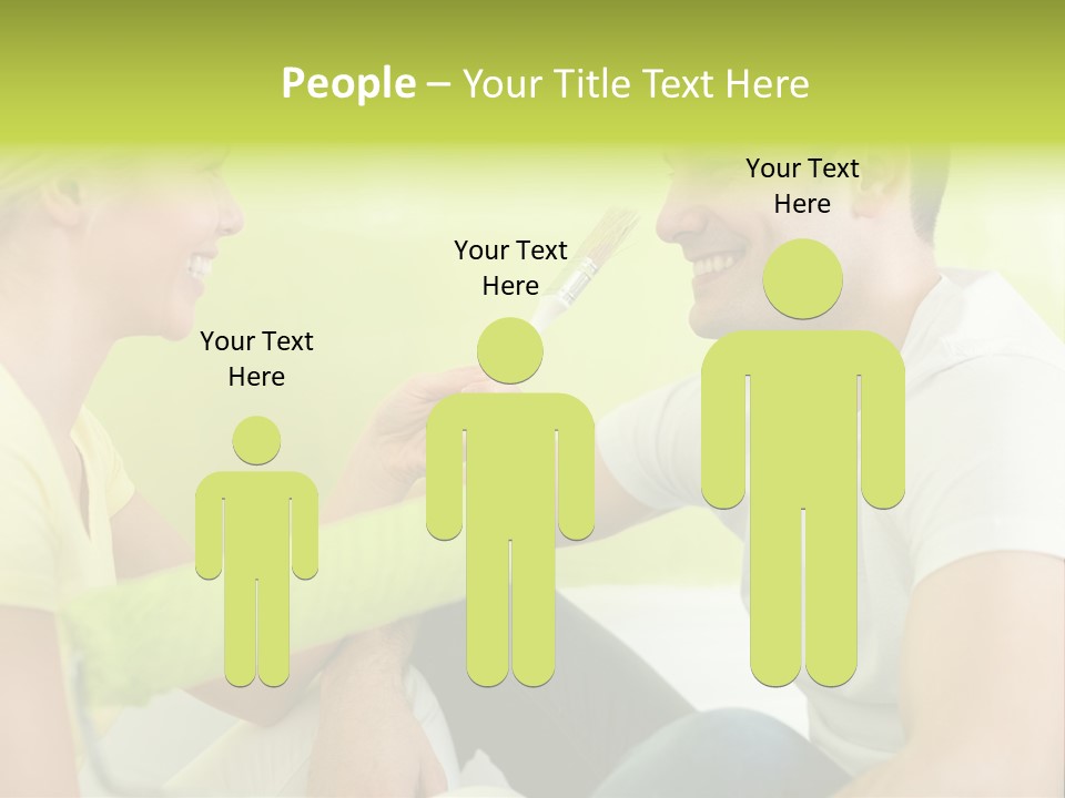 Girl And Man Making Repairs PowerPoint Template