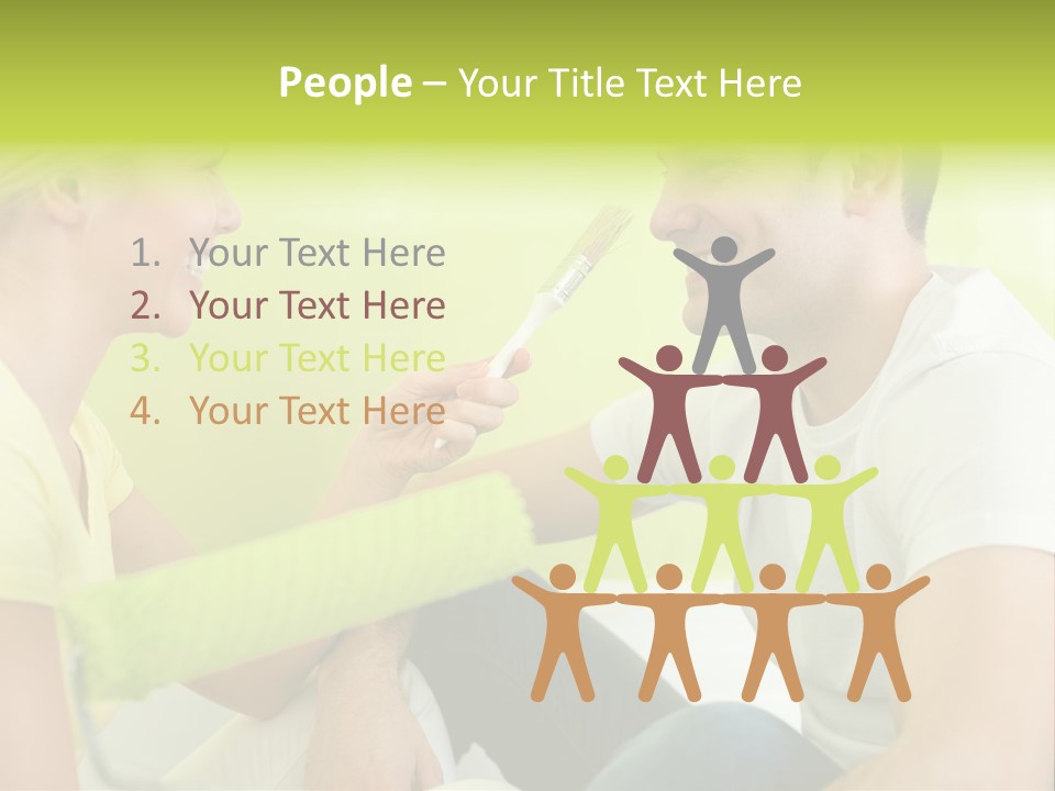 Girl And Man Making Repairs PowerPoint Template