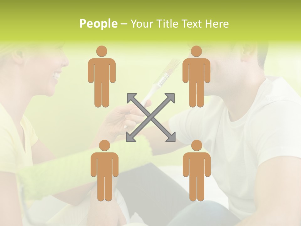 Girl And Man Making Repairs PowerPoint Template