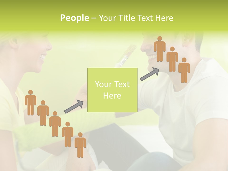 Girl And Man Making Repairs PowerPoint Template