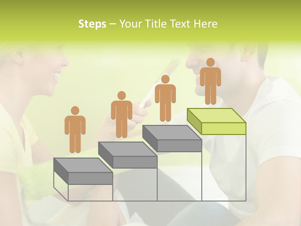 Girl And Man Making Repairs PowerPoint Template