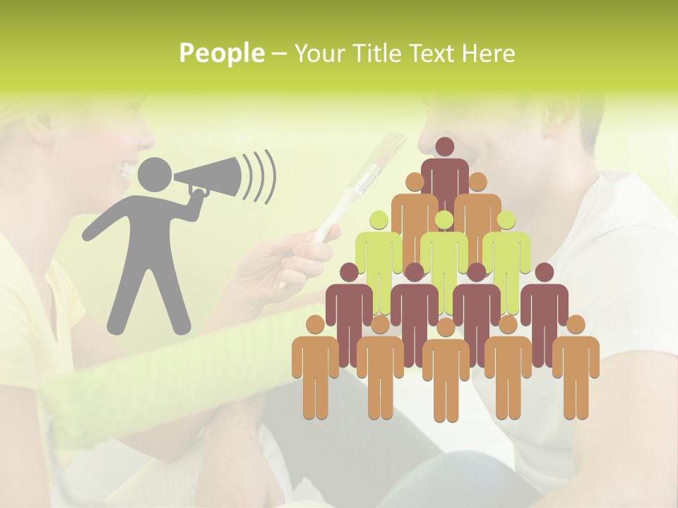 Girl And Man Making Repairs PowerPoint Template