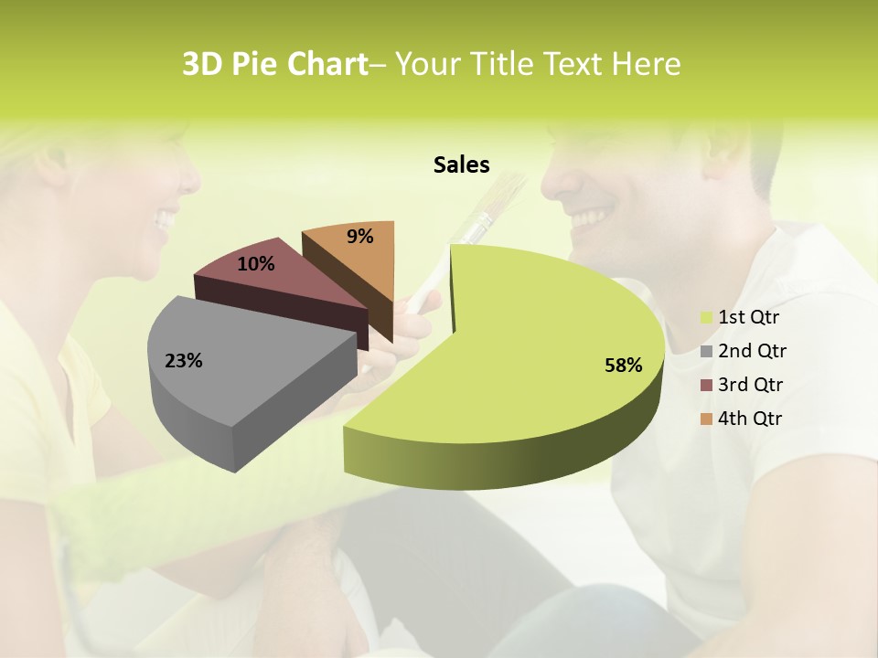 Girl And Man Making Repairs PowerPoint Template