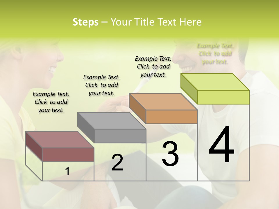 Girl And Man Making Repairs PowerPoint Template