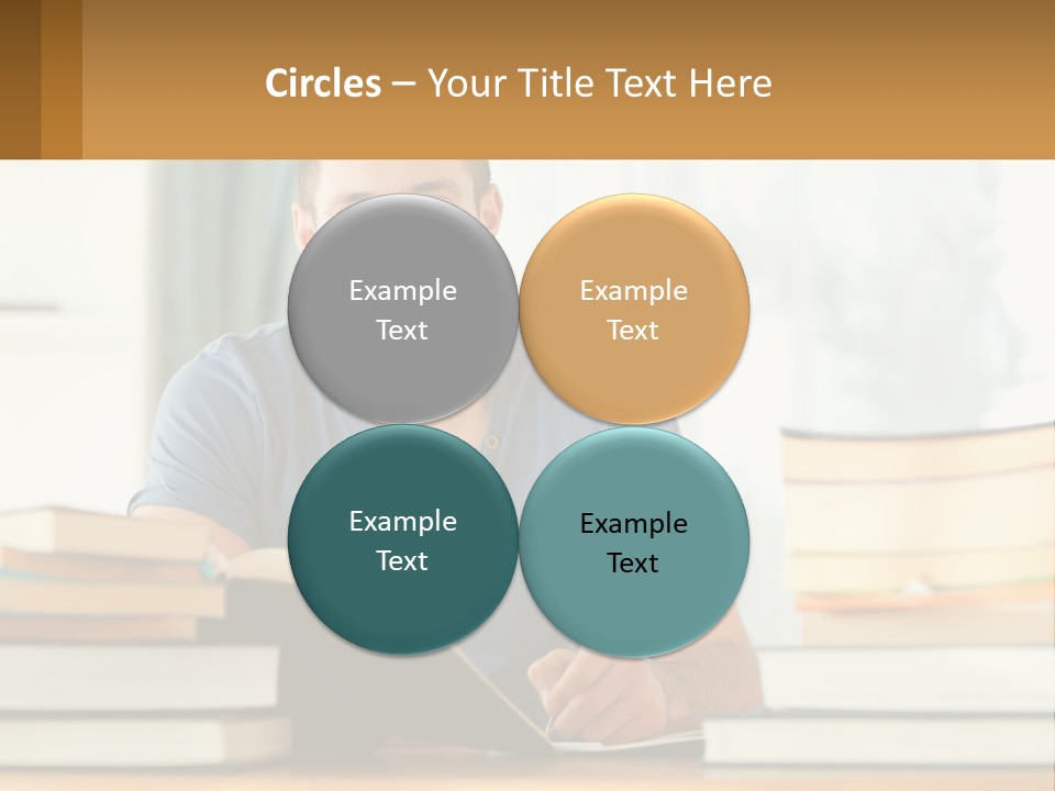 Man Writes A Report PowerPoint Template