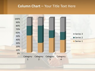 Man Writes A Report PowerPoint Template